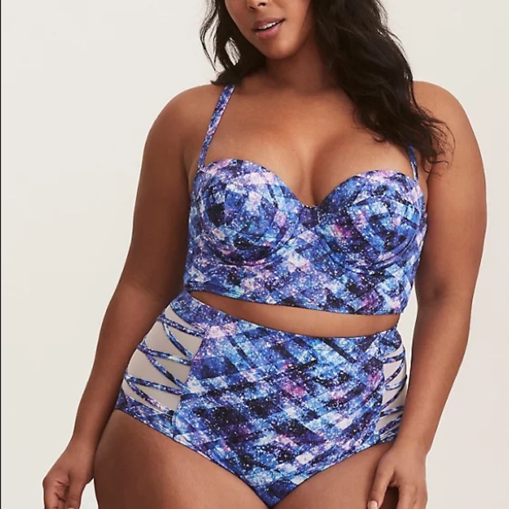 TORRID galaxy 2 Piece swim suit